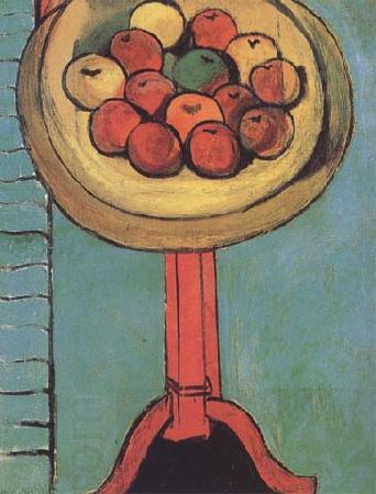 Henri Matisse Apples on the Table against a Green Background (mk35) China oil painting art